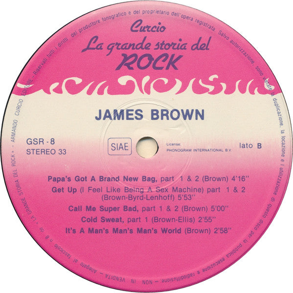 James Brown – James Brown (LP, Compilation, Italy - 1981)