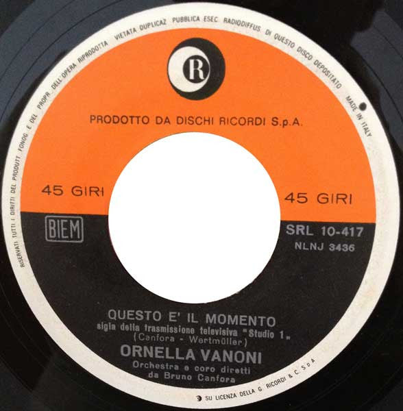Ornella Vanoni – Tutta La Gente Del Mondo (7", Italy - 1966)