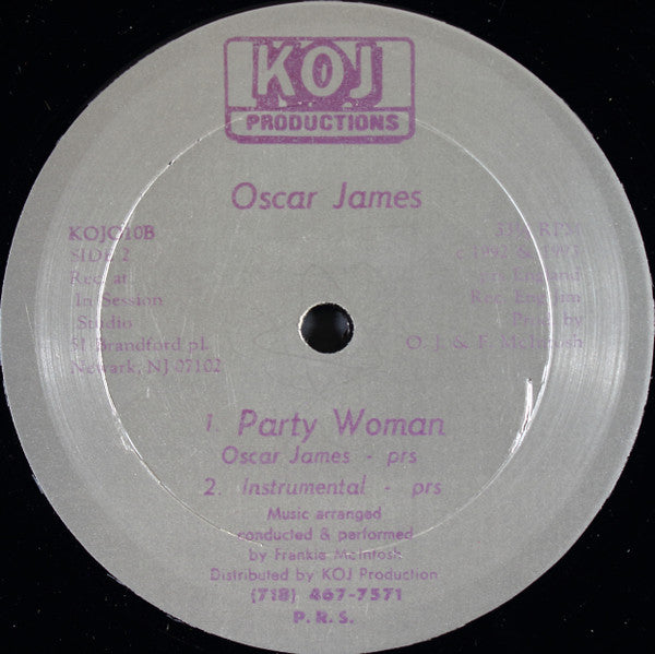 Oscar James (2) – Party Woman (12", US - 1993)