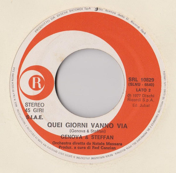 Genova & Steffan – Cosa Farai Di Me? = Vous...Qui Passez Sans Me Voir (7", Italy - 1977)
