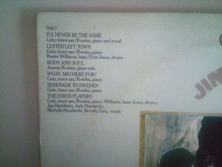Stan Getz, Jimmy Rowles – The Peacocks (LP, Album, Italy - 1978)