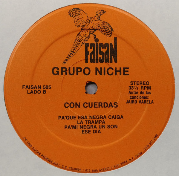 Grupo Niche – Con Cuerdas (LP, Album, US - 1986)
