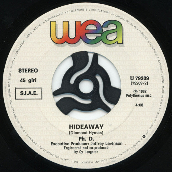 Ph.D. – I Won't Let You Down (7", Italy - 1982)