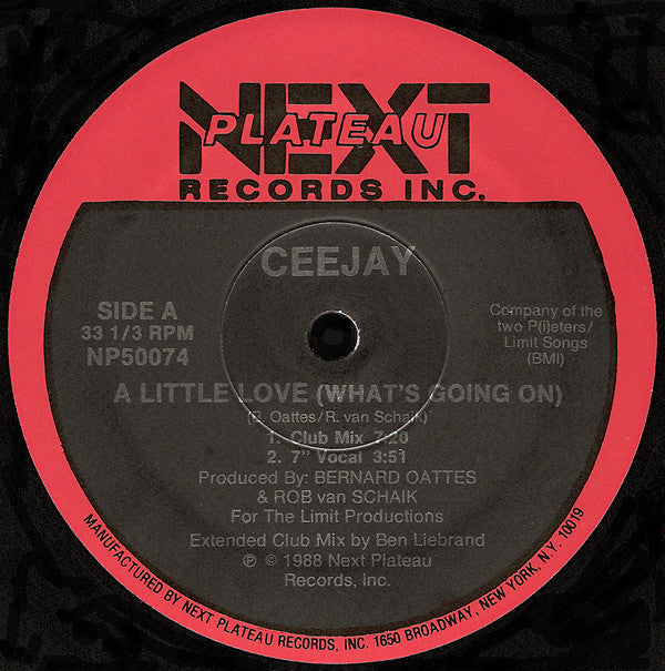 Ceejay – A Little Love (What's Going On) (12", 45 RPM - US)