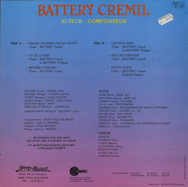 Battery Cremil – Len Mou Raid (LP, Album - France)