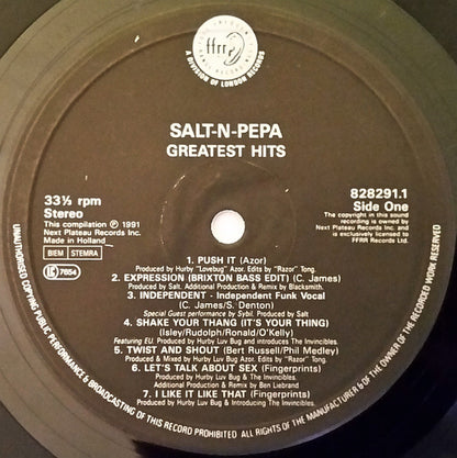 Salt 'N' Pepa – The Greatest Hits (LP, Compilation, Europe - 1991)