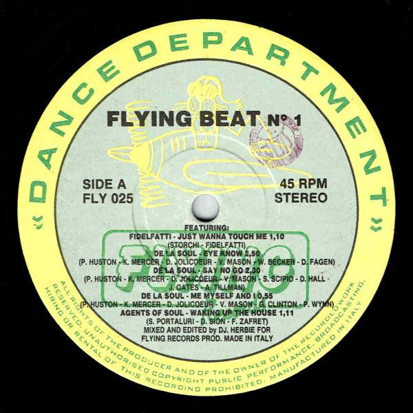 Various – Flying Beat No. 1 (12", Italy - 1989)