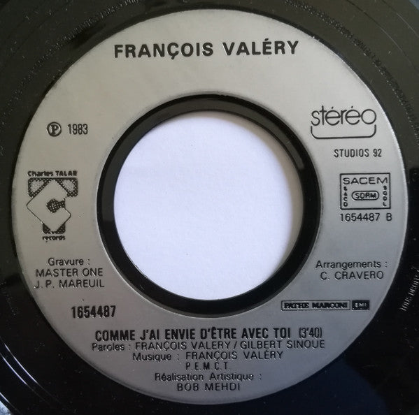 François Valéry – Elle Danse Marie (7", France - 1983)