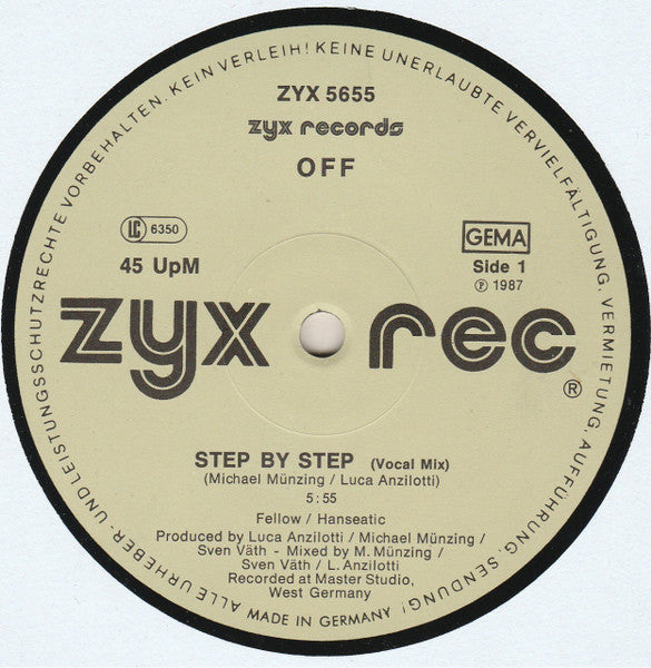 Off – Step By Step (12", Germany - 1987)