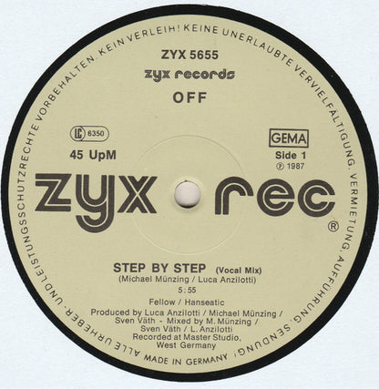 Off – Step By Step (12", Germany - 1987)