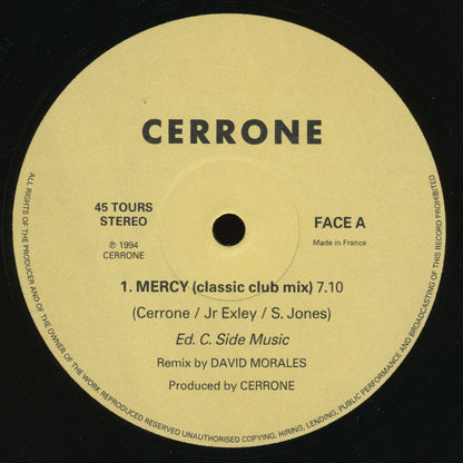 Cerrone – Mercy (12", France - 1995)