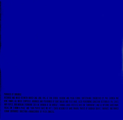 Double – Blue (LP, Album, Germany - 1985)