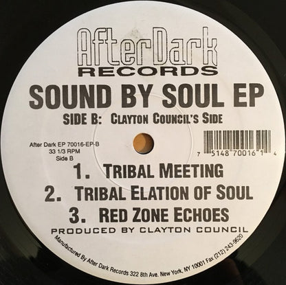 André Bagley, Clayton Council – Sound By Soul EP (12", US)