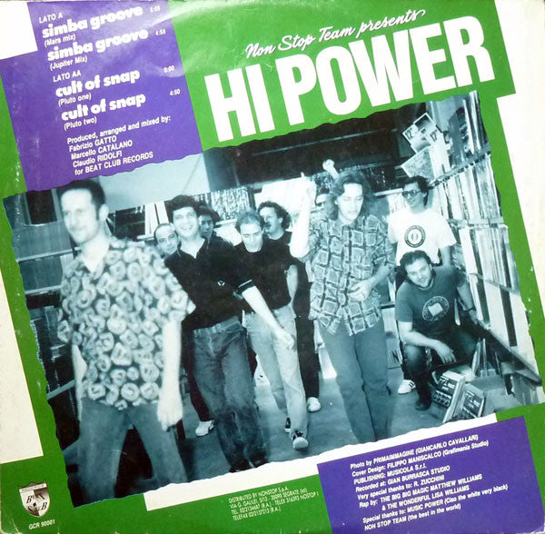 Hi Power – Cult Of Snap / Simba Groove (12", Italy - 1990)