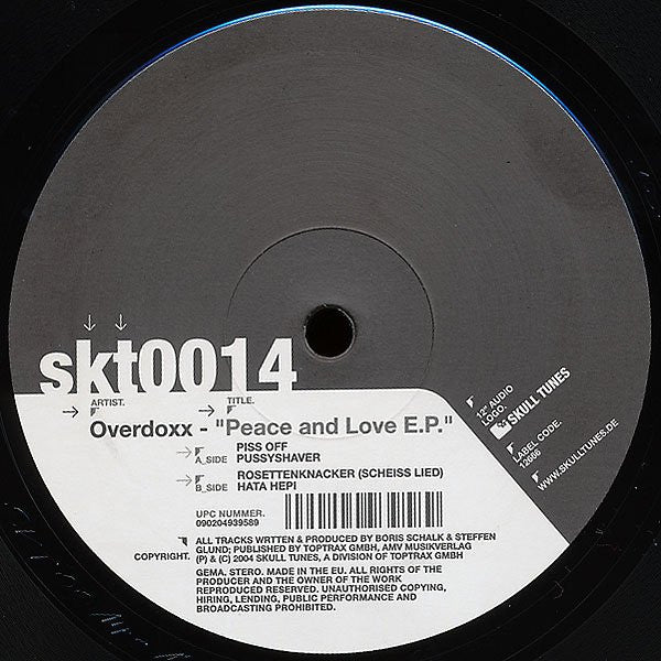 Overdoxx – Peace And Love E.P. (12", Germany - 2004)