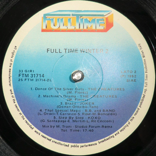 Various – Full Time Winter 2 (LP, Italy - 1982)