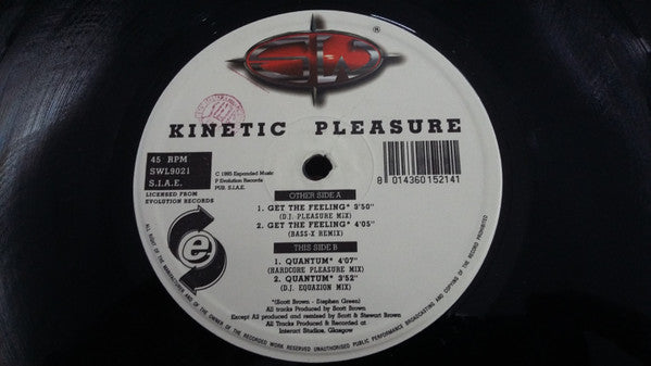 Kinetic Pleasure – Get The Feeling (12", Italy - 1995)