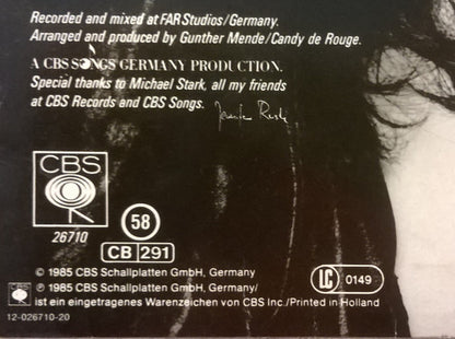 Jennifer Rush – Movin' (LP, Album, Germany - 1985)