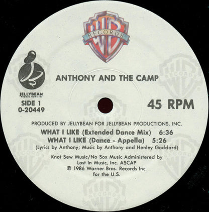 Anthony And The Camp – What I Like (12", US - 1986)
