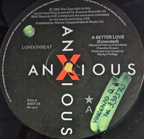Londonbeat – A Better Love (12", UK & Europe - 1990)