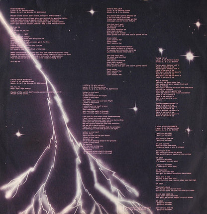 La Bionda – High Energy (LP, Album, Italy - 1979)