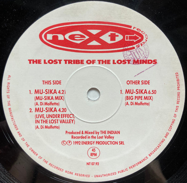 Lost Tribe Of The Lost Minds Of The Lost Valley – Mu-Sika (12", Italy - 1992)