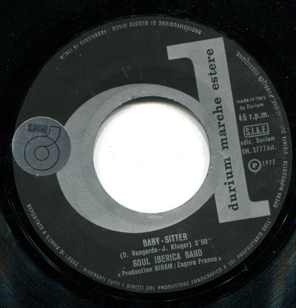 Soul Iberica Band – Baby Sitter (7", Italy - 1977)