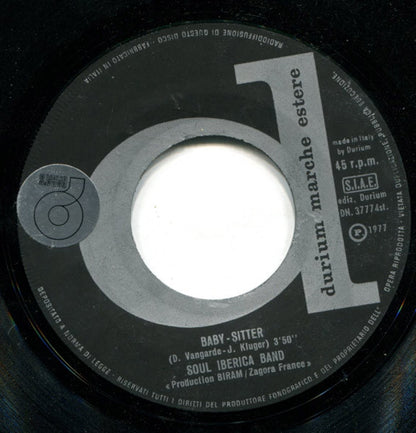 Soul Iberica Band – Baby Sitter (7", Italy - 1977)