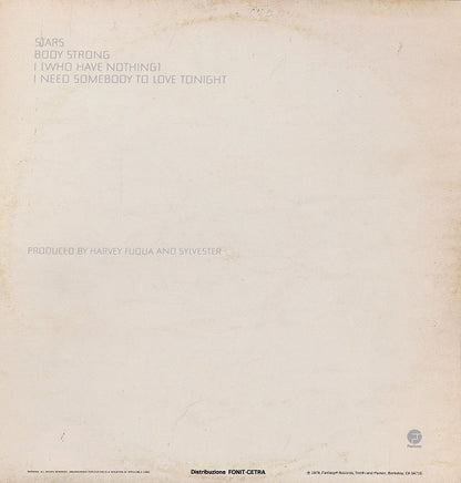 Sylvester – Stars (LP, Album, Italy - 1979)