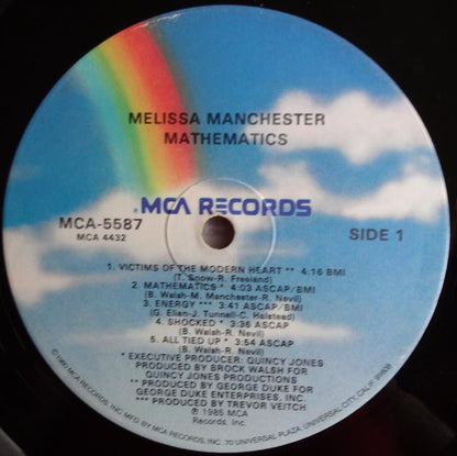 Melissa Manchester – Mathematics (LP, Album, US - 1985)