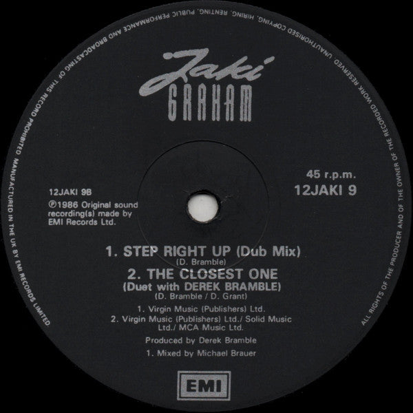 Jaki Graham – Step Right Up (12", UK - 1986)