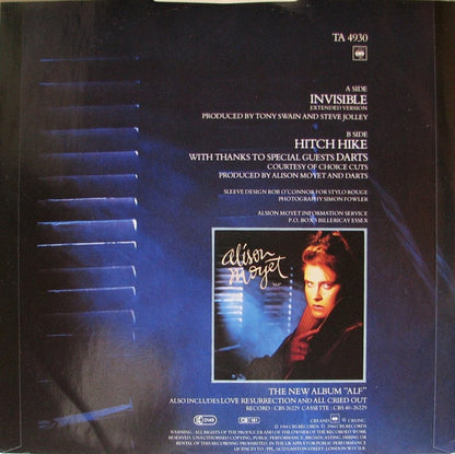 Alison Moyet – Invisible (Extended Version) (12", UK - 1984)