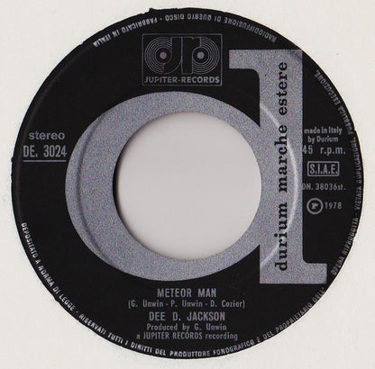 Dee D. Jackson – Meteor Man (7", Italy - 1978)