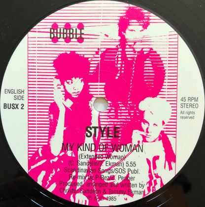 Style (4) – Vision Av Kärlek (Förlängd Vision) / My Kind Of Woman (Extended Vision) (12", Sweden - 1985)