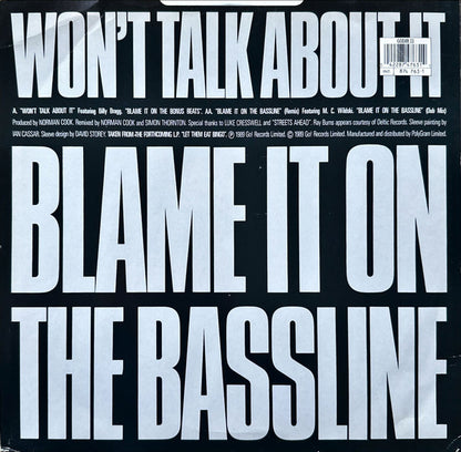 Norman Cook – Blame It On The Bassline (Remix) (12", UK - 1989)