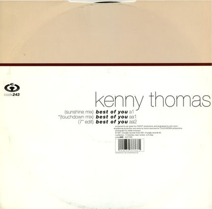 Kenny Thomas – Best Of You (12", UK - 1991)