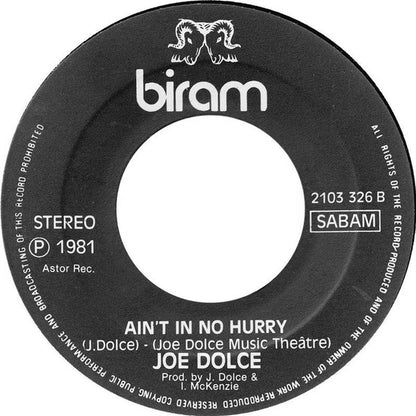 Joe Dolce – Shaddap You Face (7", Belgium - 1981)