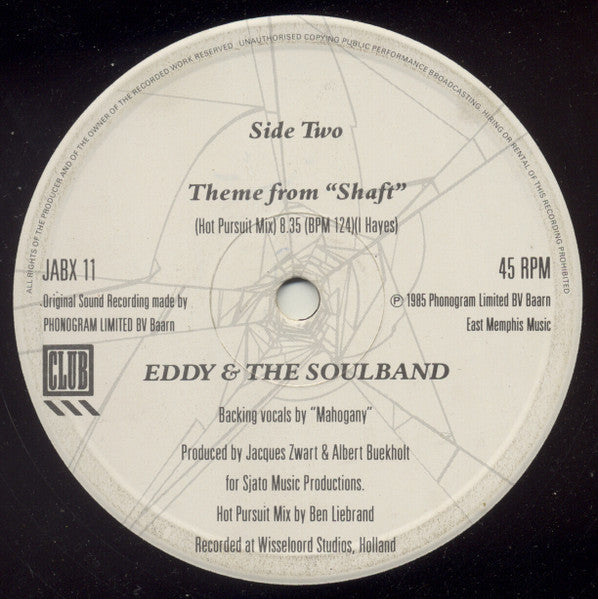 Eddy & The Soulband – Theme From Shaft (Authentic Club Version) (12", UK - 1985)