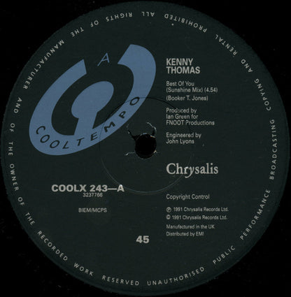 Kenny Thomas – Best Of You (12", UK - 1991)