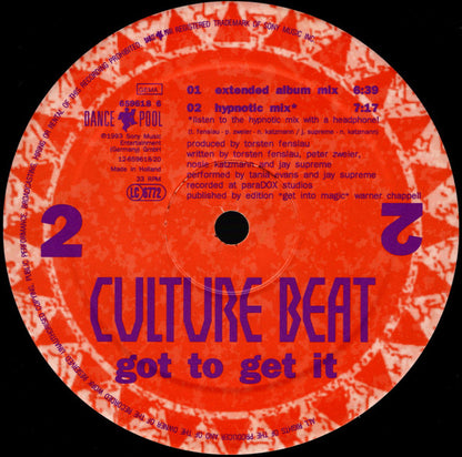 Culture Beat – Got To Get It (12", Europe - 1993)