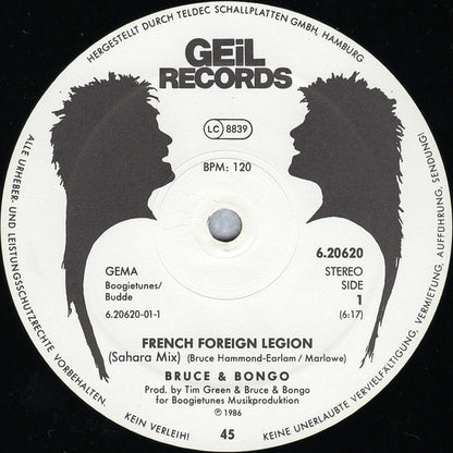 Bruce & Bongo – French Foreign Legion (12", Germany - 1986)