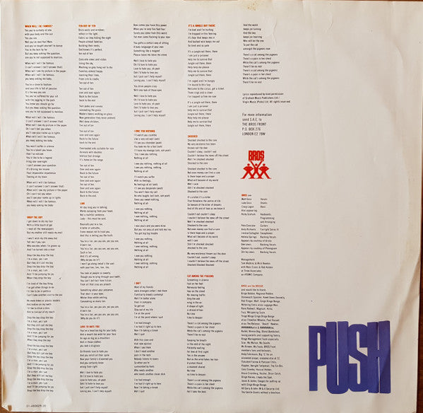 Bros – Push (LP, Album, Europe - 1988)