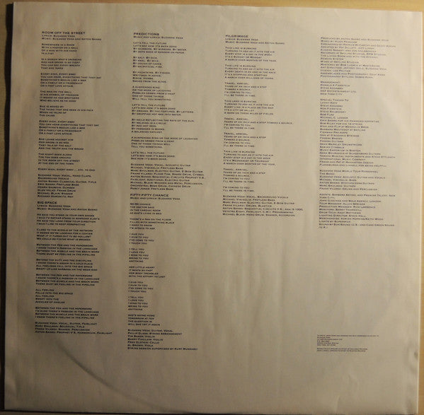 Suzanne Vega – Days Of Open Hand (LP, Album, Europe - 1990)