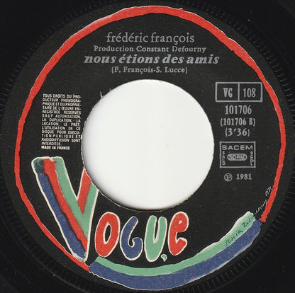 Frédéric François – Adios Amor (7", France - 1982)