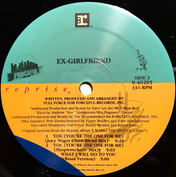 Ex-Girlfriend – You (You're The One For Me) (12", US - 1991)