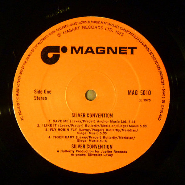 Silver Convention – Discotheque Volume 1 (LP, Album, UK - 1975)