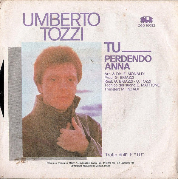 Umberto Tozzi – Tu (7", Italy - 1978)