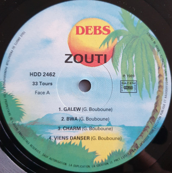 Zouti – Zouti (LP, France - 1989)
