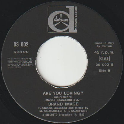 Brand Image – Are You Loving? (7", Italy - 1983)