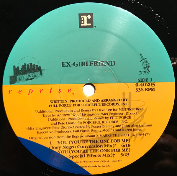 Ex-Girlfriend – You (You're The One For Me) (12", US - 1991)